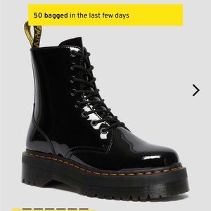 Brand New Jadon Black Patent Lamper Dr. Martens